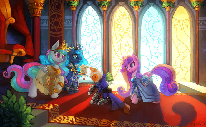 Посвящение в пони - My Little Pony, Фурри, Princess Luna, Princess Celestia, Princess Cadance, Asimos, Kirillk