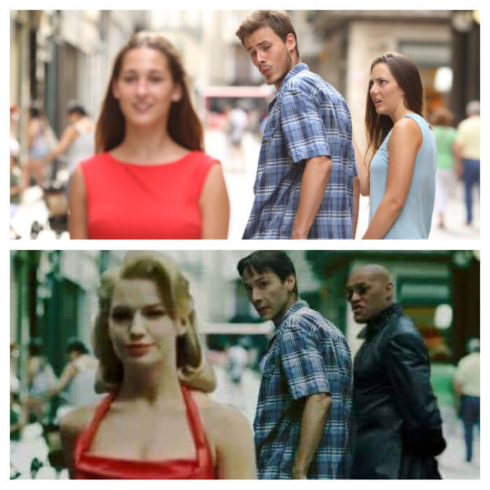 I've seen this somewhere before... - Matrix, Girls, Neo, Wrong guy, Memes
