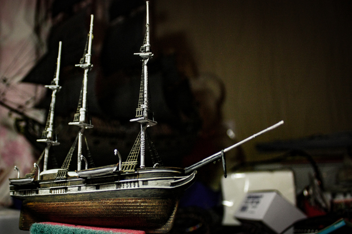 Whaling ship Charles Morgan, 1/200. Process - My, Ship modeling, Hobby, Ship, Sailboat, Longpost