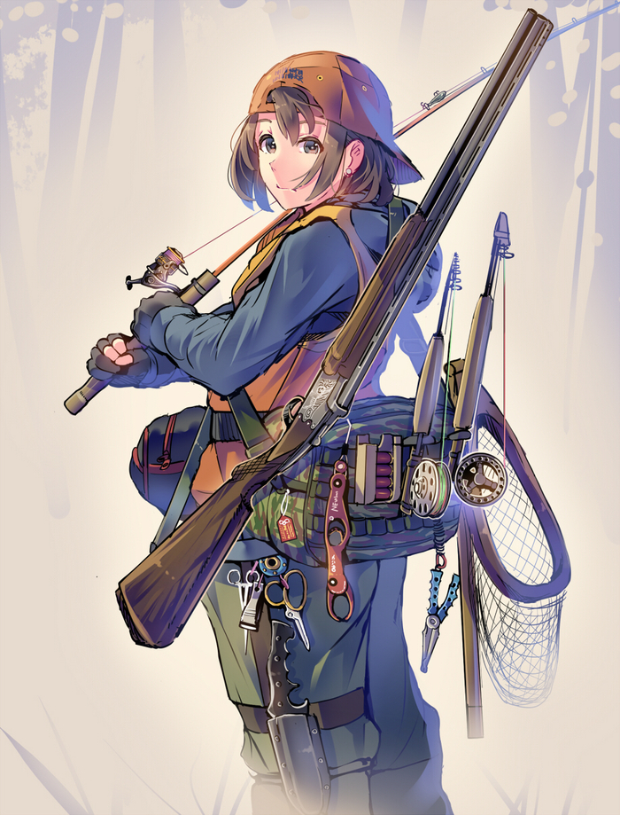 Universal fisherman - Anime art, Anime, Anime original, 