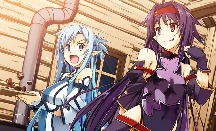 Sword art online - Sword Art Online, Asuna yuuki, Konno Yuuki, Anime Art, Аниме, Арт