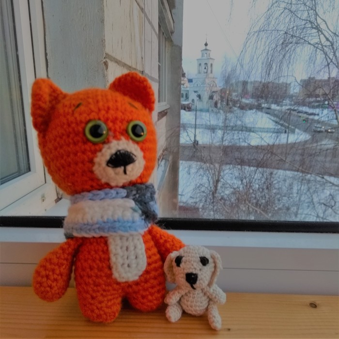 Fox Naladochny and his friend - Baby, Longpost, Animals, Milota, , , Year of the dog, Dog, , Size doesn't matter, My