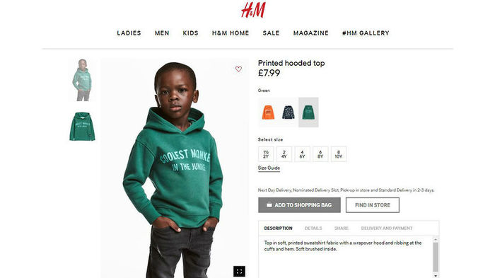 «Самая крутая обезьянка в джунглях»: H&M обвинили в расизме из-за рекламы детской коллекции - Черно-белое фото, Черный юмор, Повар расист, Реклама