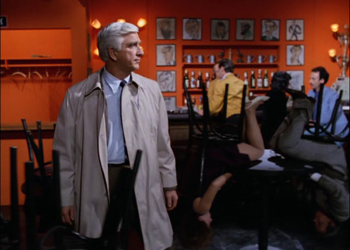 When the guests never leave. - Leslie Nielsen, , Police, Naked pistol, , Police Squad! (TV series)