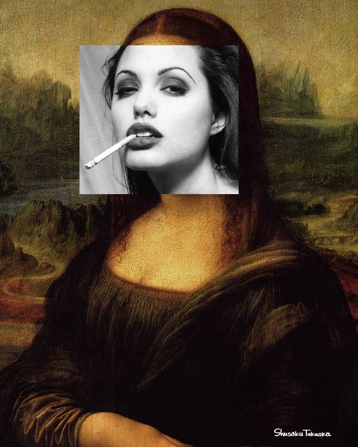 Mona Jolie - Art, Instagram, Mona lisa, Angelina Jolie