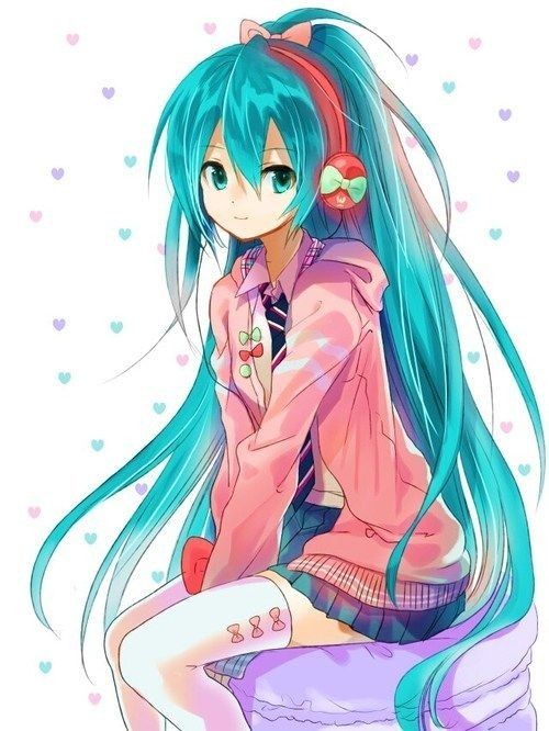 Несколько артов Hatsune Miku часть 6 - Hatsune Miku, Anime Art, Не аниме, Аниме, Ушастые, Няша, Chibi, Длиннопост, Чиби