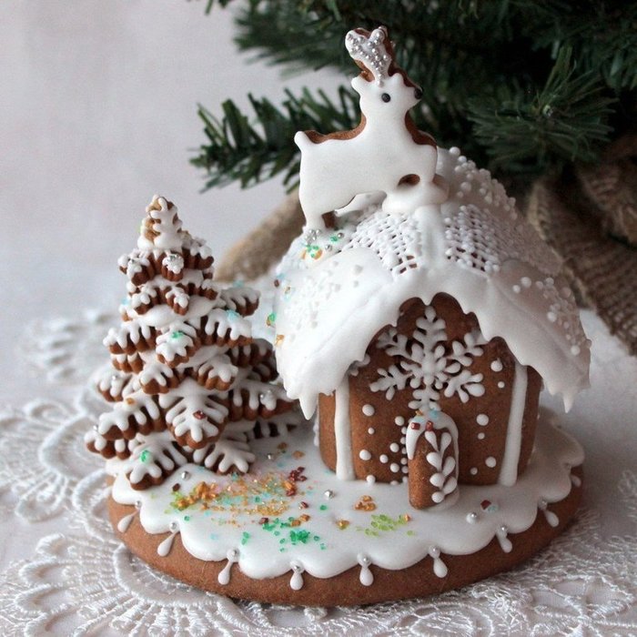 Очень красивый пряничный домик