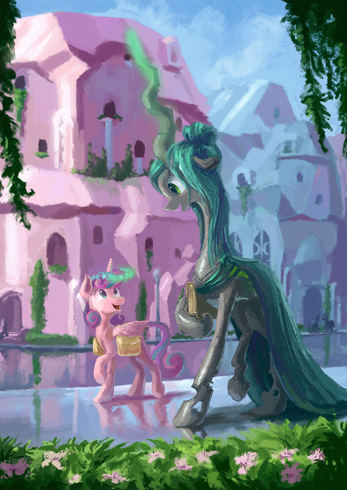 Flurry and Chryssy. My Little Pony, Queen chrysalis, Flurry Heart