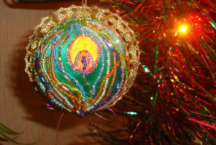 And another gift - My, Christmas decorations, , Handmade, Needlework without process, My, Longpost