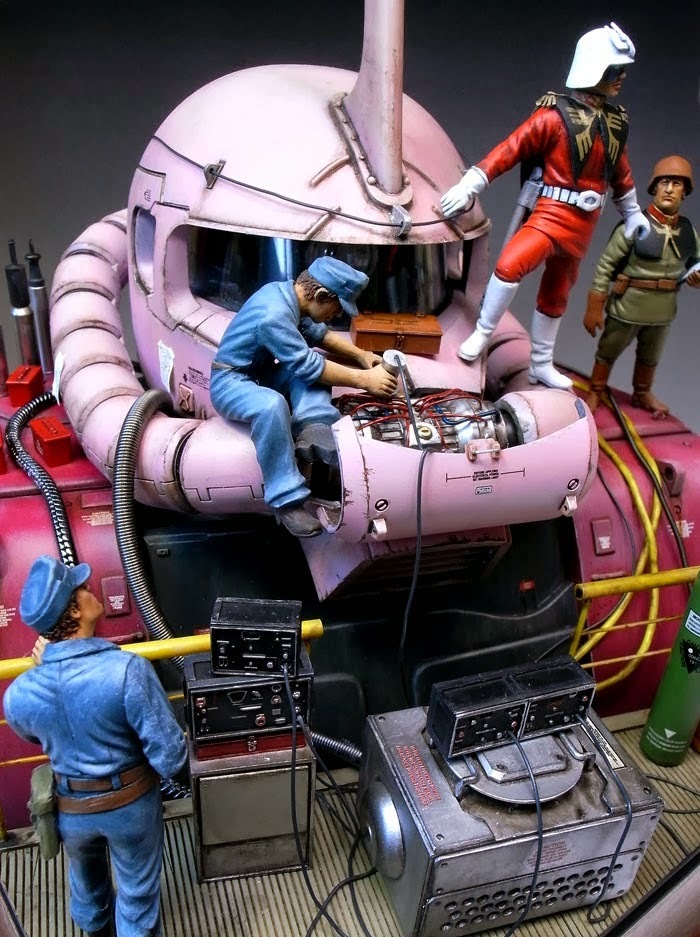 GUNDAM ROBOT BUILD MODELS. PART 6 DIORAMA 7 - My, Diorama, Gundam, Fur, Interesting, Hobby, Robot, Video, Longpost, Fur