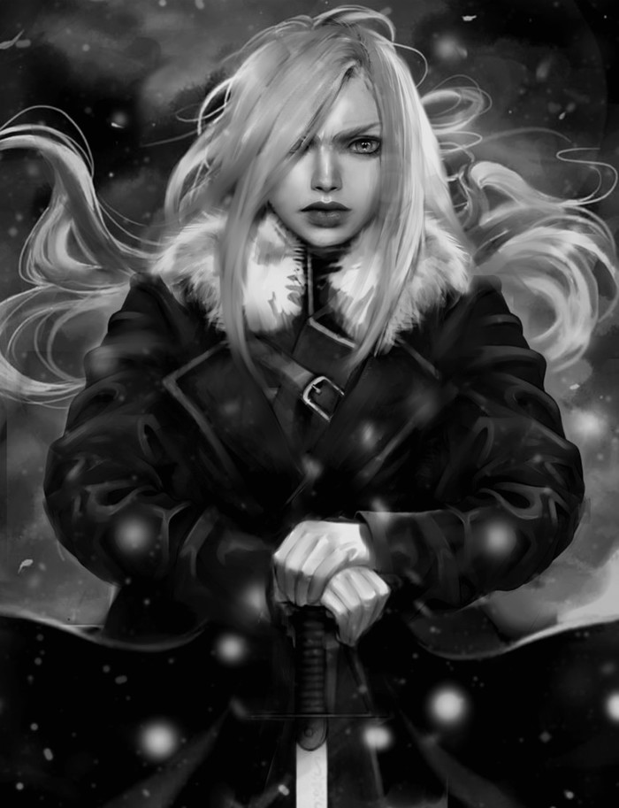 Anime Art - Anime, Anime art, Fullmetal alchemist, Olivier Mira Armstrong