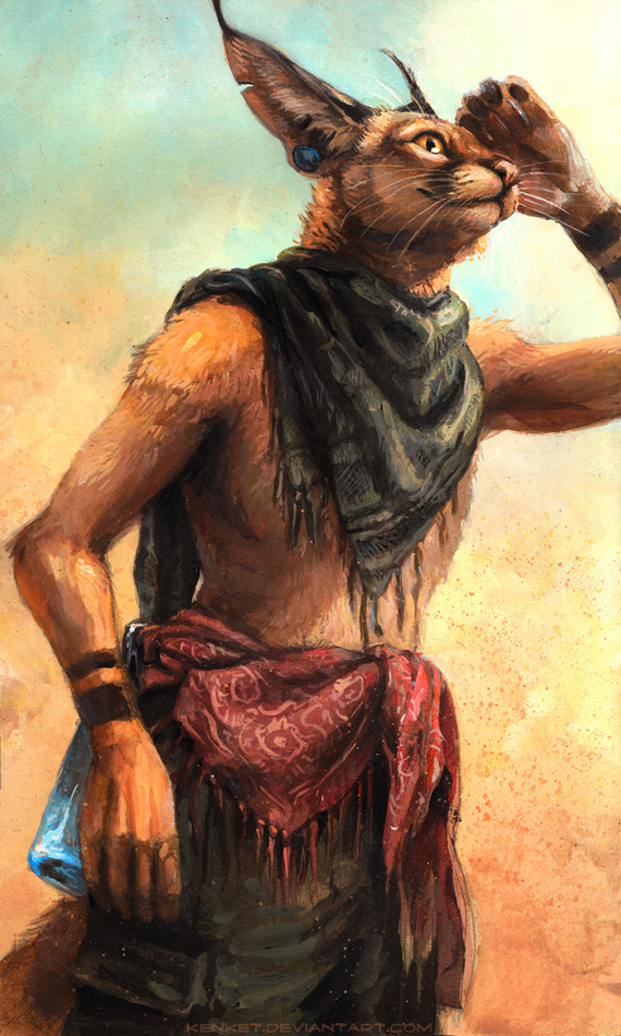 Desert - Furry, Kenket, Furry art, Furry feline, Desert