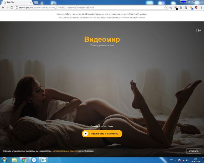 Advertising porn from Roskomnadzor - My, , Roskomnadzor, Advertising, Blocking