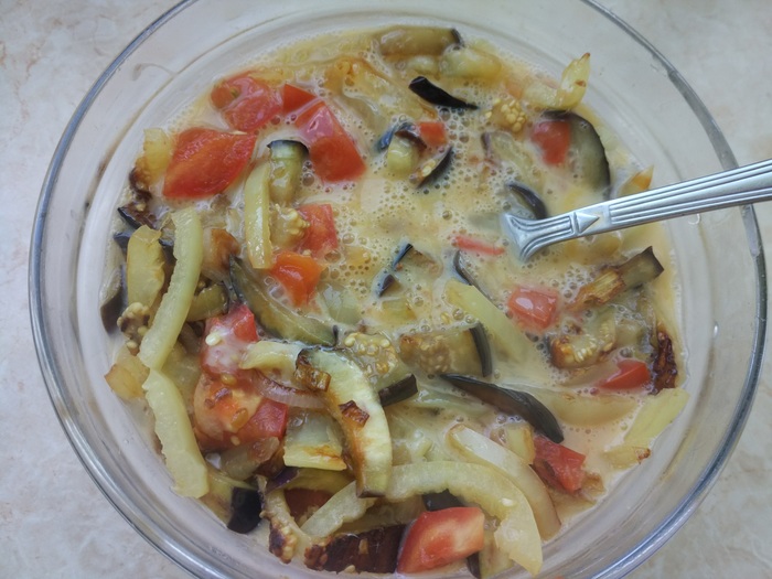 По мотивам омлета по-испански Еда, Омлет, Приготовление, Готовим дома, Завтрак, Длиннопост