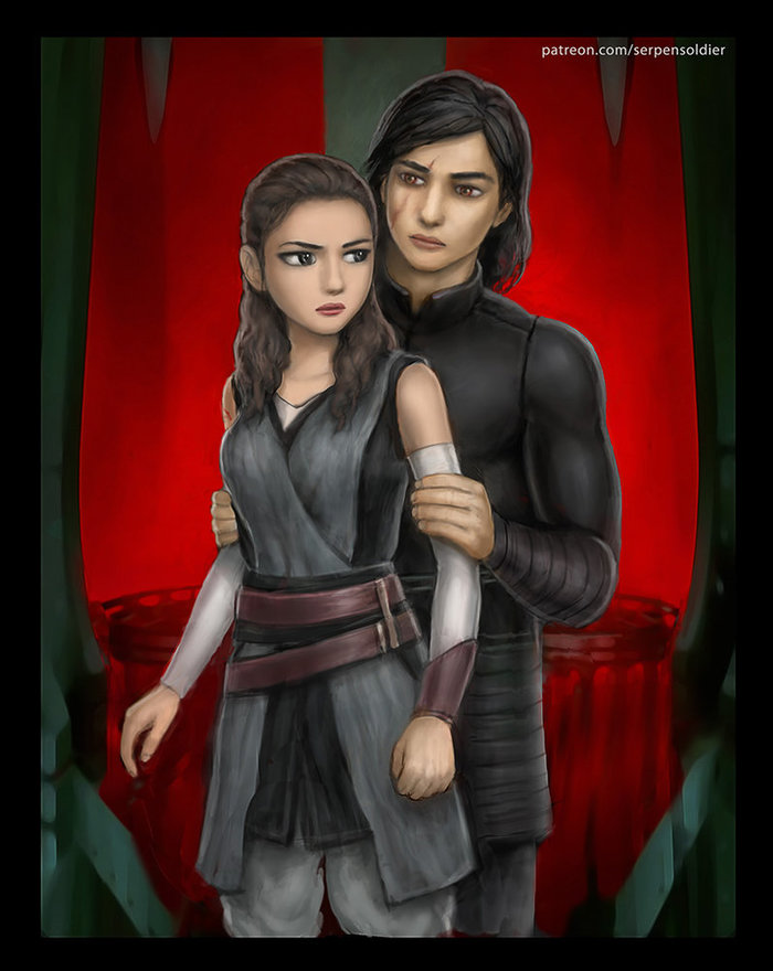 Rey and Kylo Ren Star Wars,   VIII:  , ,  