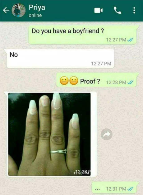 Irrefutable evidence - Nails, Girls, Relationship, Correspondence, SMS