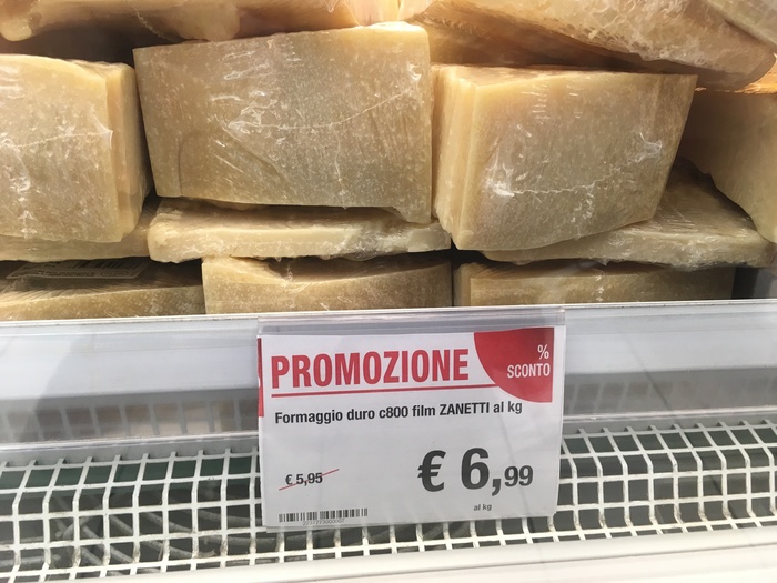 Here is a discount! - My, Discounts, Italy, Cheese, Score