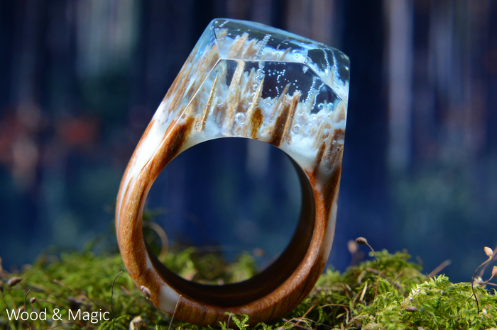 Rings, wood, epoxy resin (Season 2, Episode 1). Creative photo + video - My, , , Wood ornaments, Ring made of wood, Needlework without process, Video, Longpost