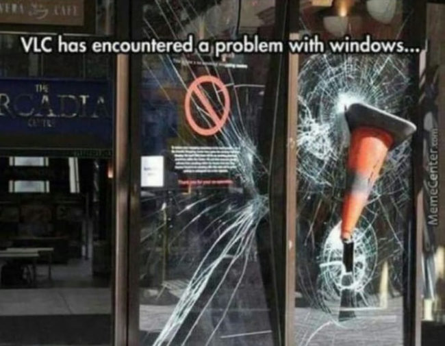 VLC has a problem with windows - Vlc, Windows