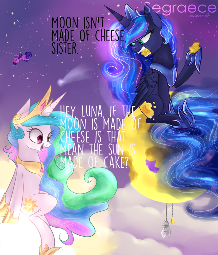   My Little Pony, Ponyart, Princess Luna, Princess Celestia, Twilight Sparkle
