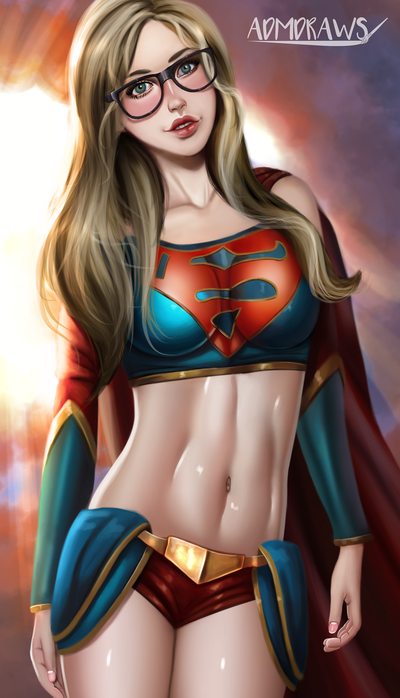 Supergirl - DeviantArt, Арт, Рисунок, Комиксы, DC Comics, Супергерл, Admdraws