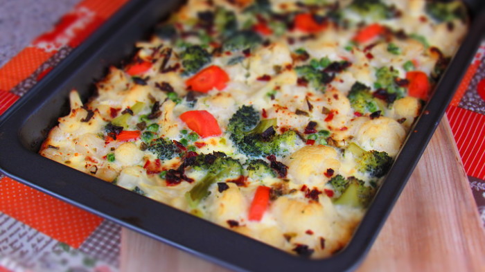 vegetable casserole - My, Casserole, , Vegetables