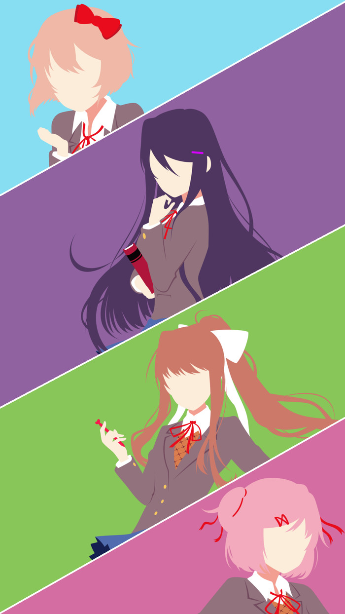 DOKI-DOKI Literature club - Memes, Doki Doki Literature Club, Longpost, Desktop wallpaper