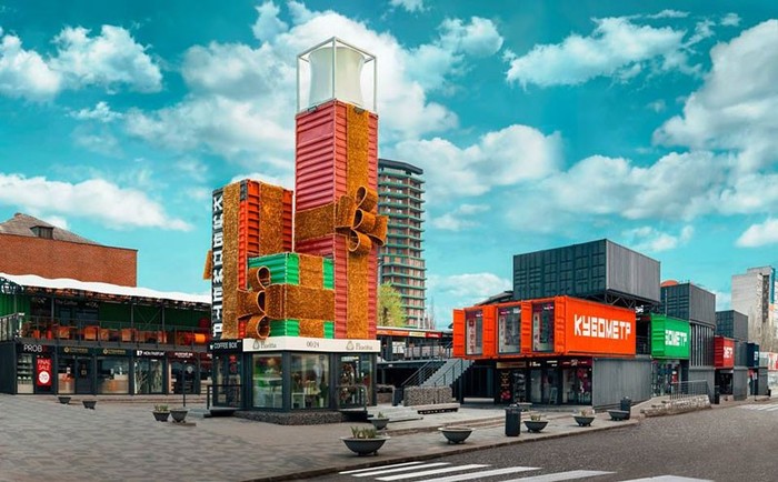 Торговый центр из контейнеров