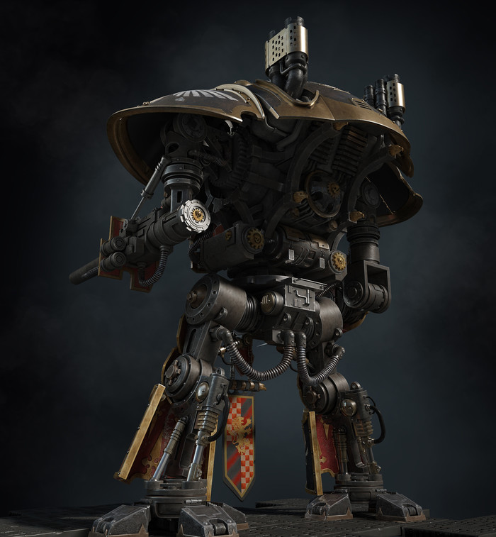 Imperial knight Warhammer 40k, Wh Art, , 3D, Imperial Knight, 