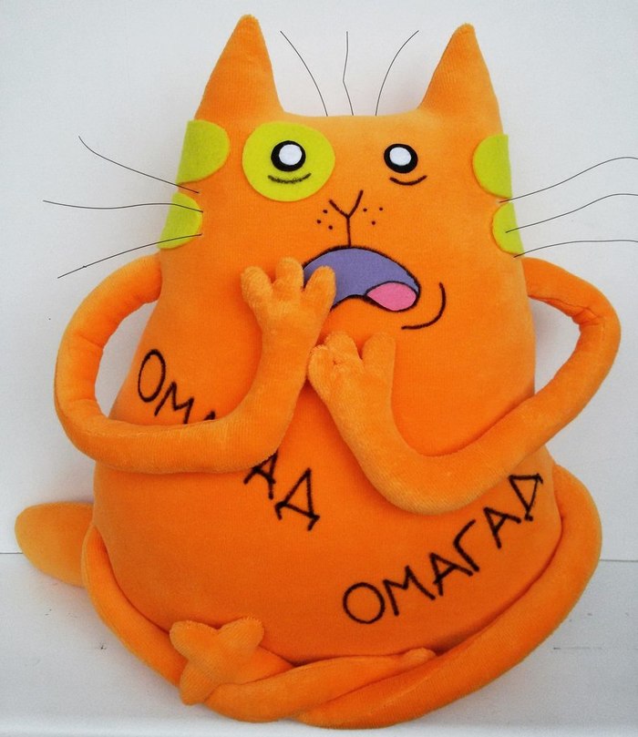 Cat Yolk - My, With your own hands, Handmade, Stickers, Yolk, cat, Needlework without process