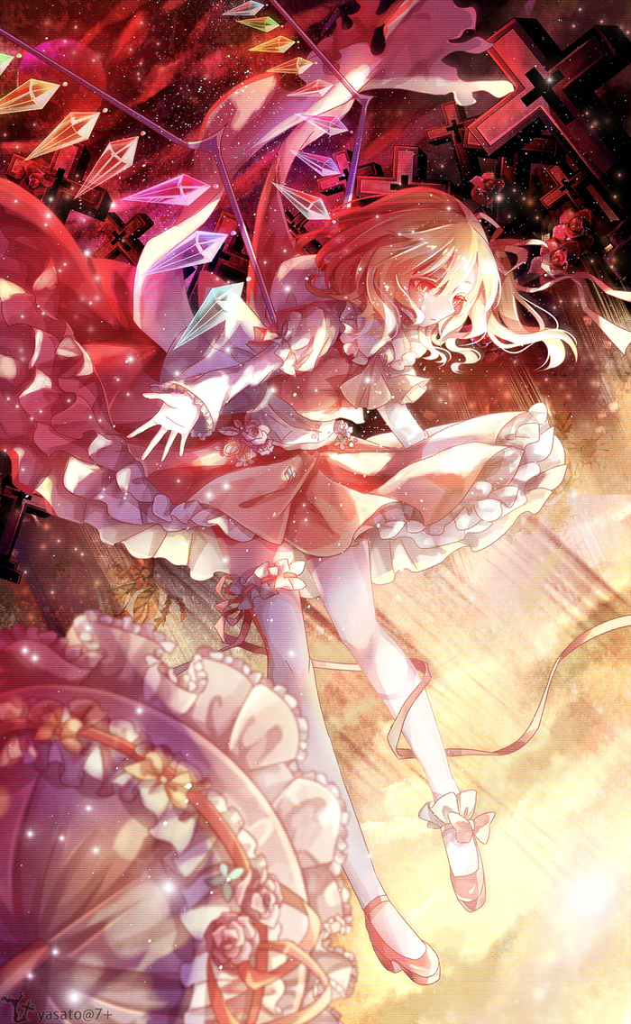 Flandre scarlet - Touhou, Tojo, Anime art, Anime, Flandre scarlet, Yasato