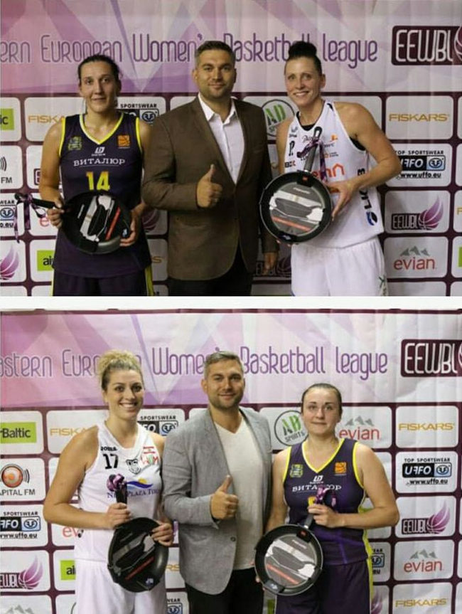 Winners in women's basketball in Belarus received frying pans as a reward - 9GAG, Basketball, Reward