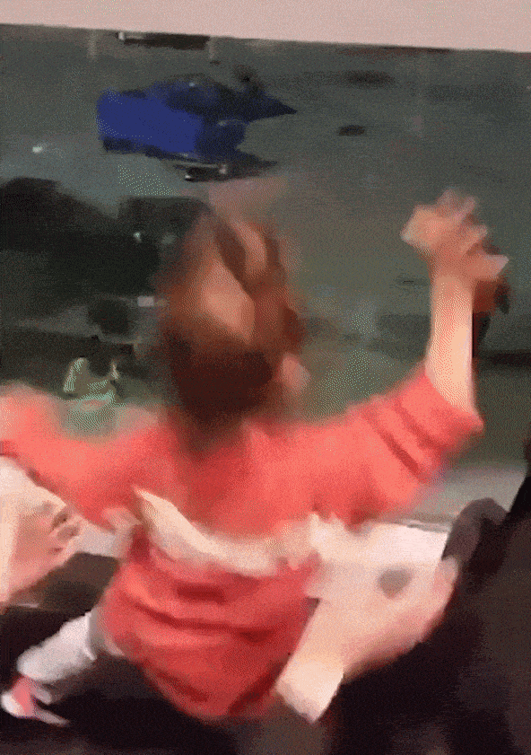 One night at the airport - The airport, Girl, , Pair dance, GIF