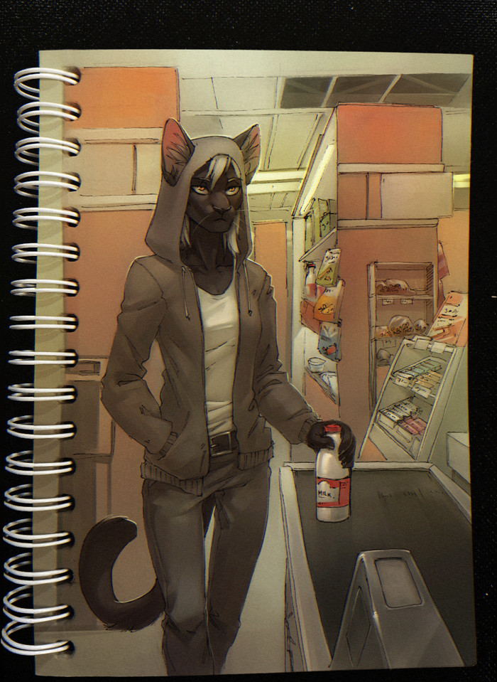 In the supermarket - Furry, Art, Orphen sirius