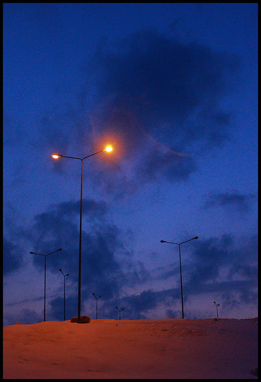 Origin of symmetry - My, Lamppost, Winter, Sky, Video, Longpost