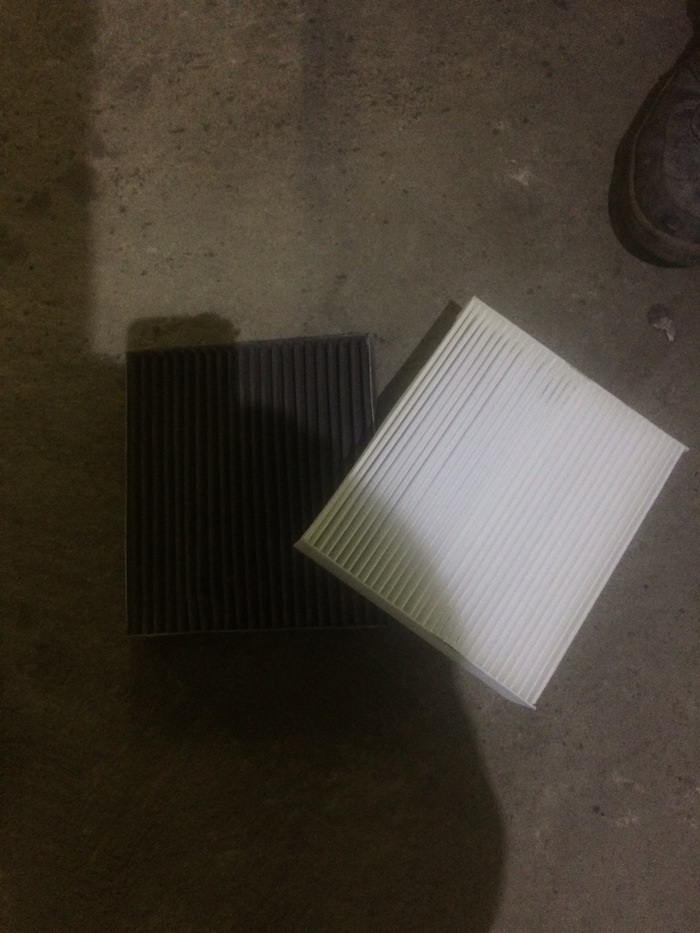 Cabin filter of a healthy person and cabin filter of a smoker - My, Car, Service, Repair