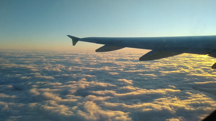 Good view - My, View from the plane, Clouds, Great view