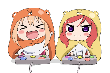 Himouto! Umaru-chan x Love Live! - Аниме, Anime Art, Himouto! Umaru-chan, Love live! School Idol Project, Кроссовер, Длиннопост