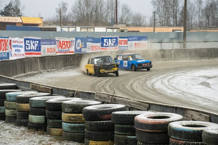 Legends of the USSR at the first stage of the Cup Hot Ice - My, Auto, Race, The photo, Zhiguli, Longpost