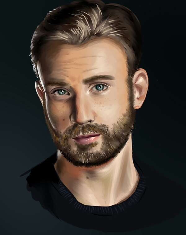 Chris Evans - My, Digital drawing, Chris Evans, Sketching