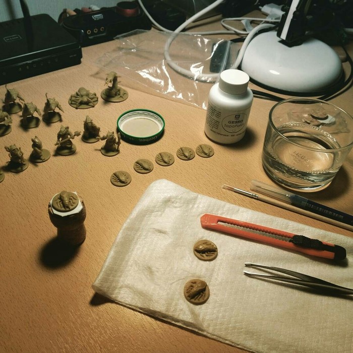 My first miniature painting - My, Board games, Painting miniatures, Grounding, Miniature, Longpost