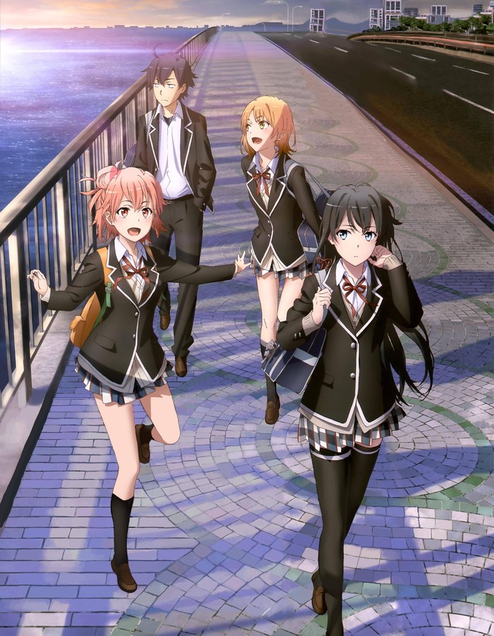 Anime art oregairu - Anime art, Oregairu, Yukino Yukinoshita, Isshiki Iroha, Yuigahama Yui, Hachiman Hikigaya