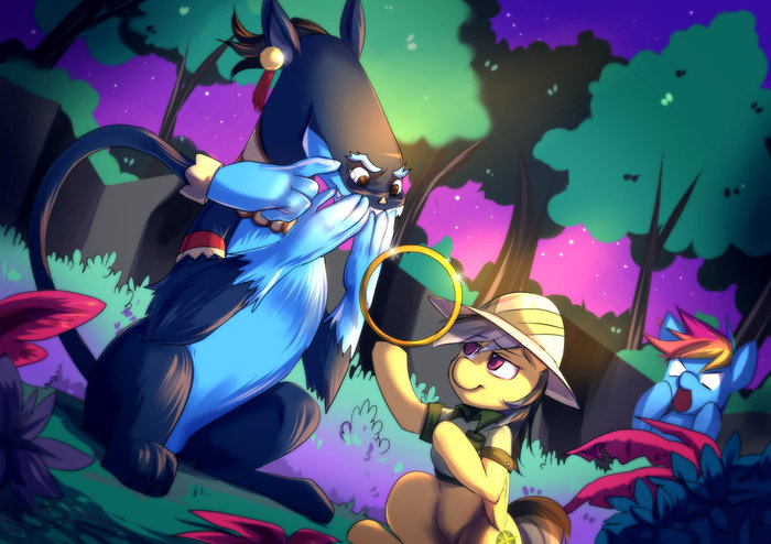  -   My Little Pony, Daring Do, Ahuizotl, Rainbow Dash, , , MLP Edge, Bakki, 