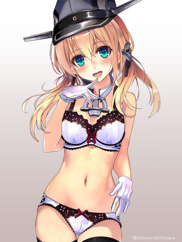 Bismarck and Prinz Eugen - NSFW, Kantai collection, Bismarck, Prinz Eugen, Anime, Anime art, Underwear, Longpost