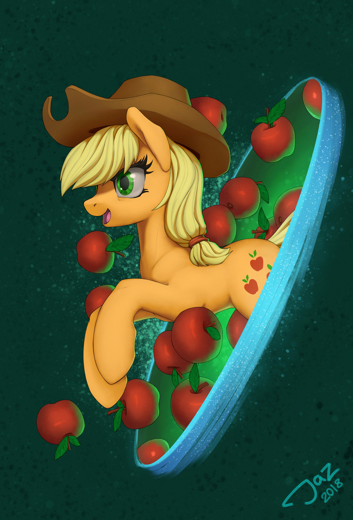 Apple hole
 - My little pony, PonyArt, Applejack, 1jaz