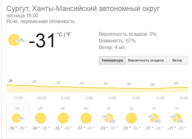 Sunny, only -31 - Weather, Sunny, Cold, The sun
