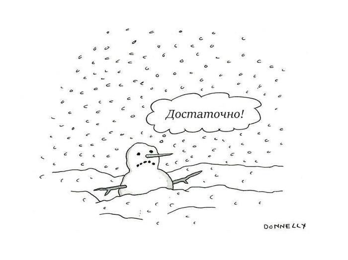 I'm drowning - Snow, snowman, Comics, The new yorker, New Yorker Magazine