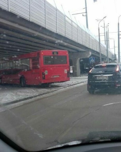 When I decided to shorten the route and got stuck - Bus, The driver, Kazan