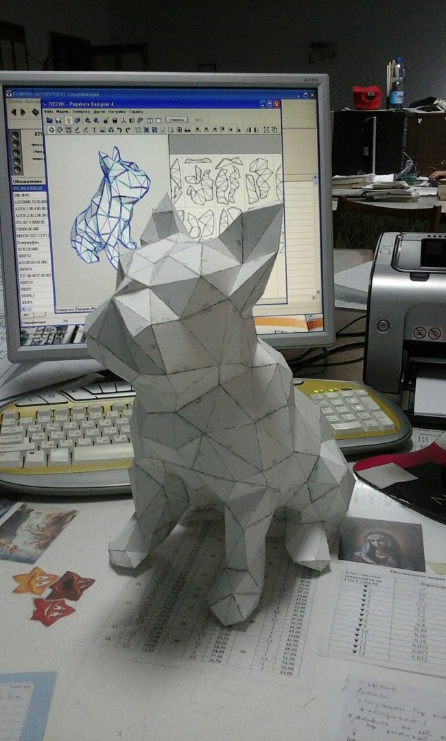 My work in papercraft - My, Rukozhop, Papercraft, Longpost