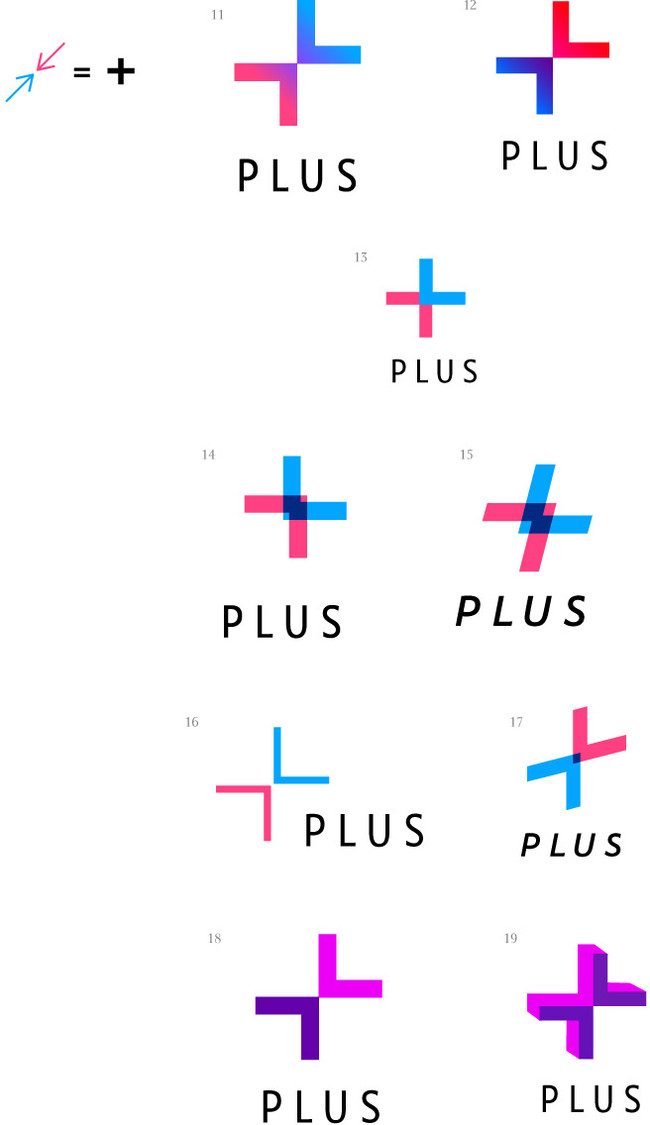 The process of creating the Plus logo by Art. Lebedev Studio - Lebedev Studio, Logo, Artemy Lebedev, , Longpost, Tag